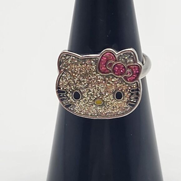 Sanrio Hello Kitty Sparkly Adjustable Ring - Picture 2 of 9